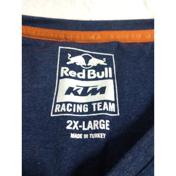 Red Bull Factory Racing KTM Shirt Mens Size 2XL Motocross Blue Motorcycle - Picture 5 of 9